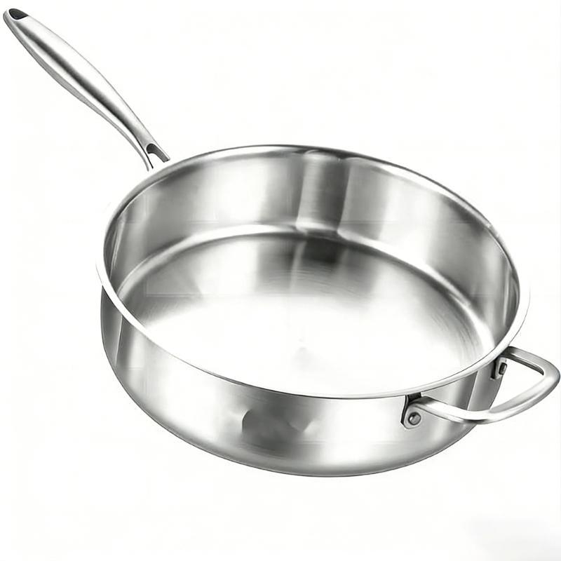 

Quality Metal multiple Layer Deep Cook Pan Ideal For Sauteing Braising And Stir Frying
