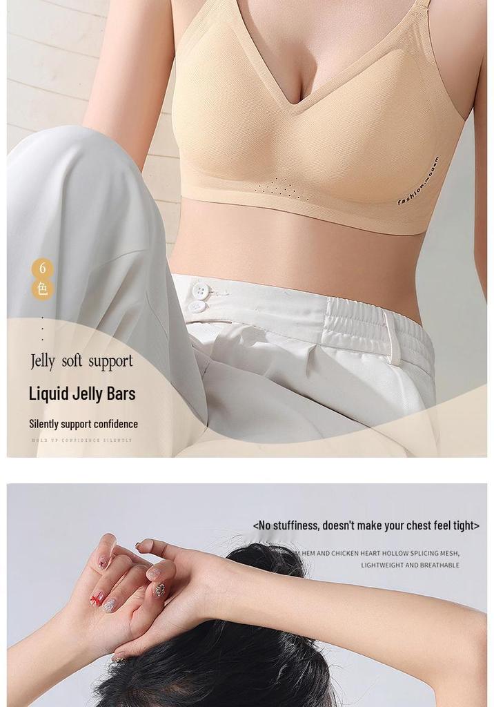 Seamless Wire-Free Lift Bra – Comfortable, Breathable, Soft Support for Small Busts