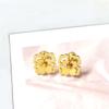Korean Style Four-Leaf Clover Stainless Steel Ear Stud Earrings for Women