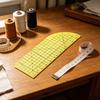 Curved Hot Hem Ruler Seam Guide Sewing Ruler Hot Ironing Hemming Ruler Guide for Sewing Fabric Hemming Press with Dry or Steam Iron