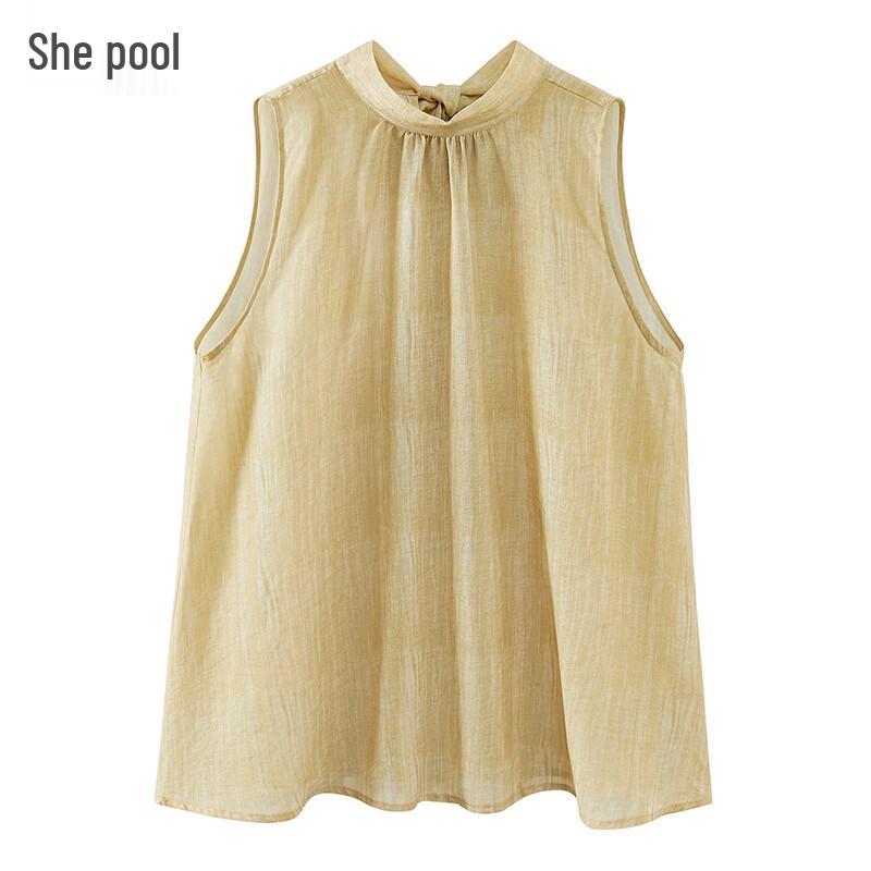 

French Style Loose Fit Sleeveless Blouse L