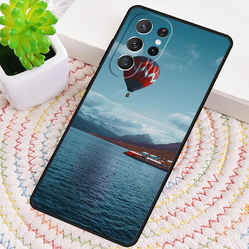 Mountains Air Balloon Silicone Phone Case For Samsung Galaxy Note 10 Pro S26 S25 S24 S23 S22 S21 Plus S25Ultra Capa Cover