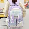 Schoolbag High Value Bow Rabbit Ear Design Student Dopamine Sweet Girl Heart Large Capacity Campus Backpack