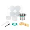Stainless Steel Reusable Coffee Pod Filter Dishwasher Safe Metal Coffee Basket Filling Tool Filter Paper Replacement