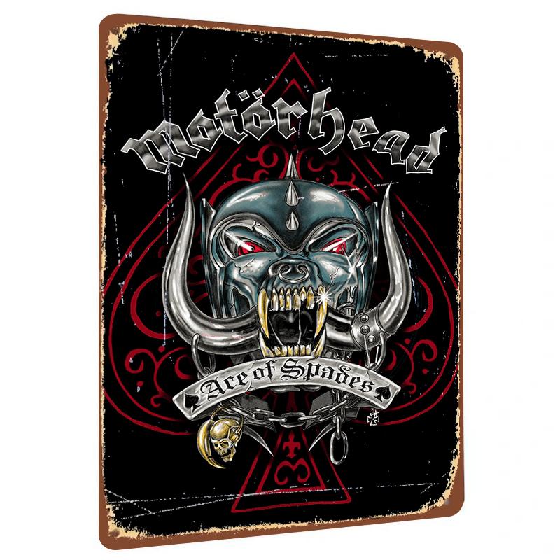 

Motorhead Ace of Spades Metal Wall Art Decorative Iron Painting for Home Bar Decoration 20x30cm（7.8x11.8inch）
