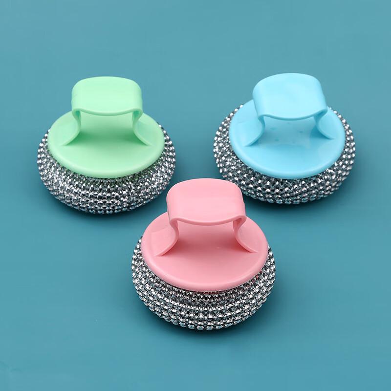 

Non-scratch Steel Wire Cleaning Ball with Handle