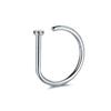 D Shape Fake Piering Nose Ring Earrings Nose cuff Punk Non-Piercing Nose Clip Rock Hiphop Perforation Septum Body Women Zircon