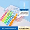 Medical Clean I-Type Interdental Brush: Soft, Telescopic Bristles for Orthodontic & Periodontal Care, 30-Piece Box
