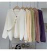 Women's Mid-Length V-Neck Mink Cashmere Cardigan Coat - Autumn/Winter