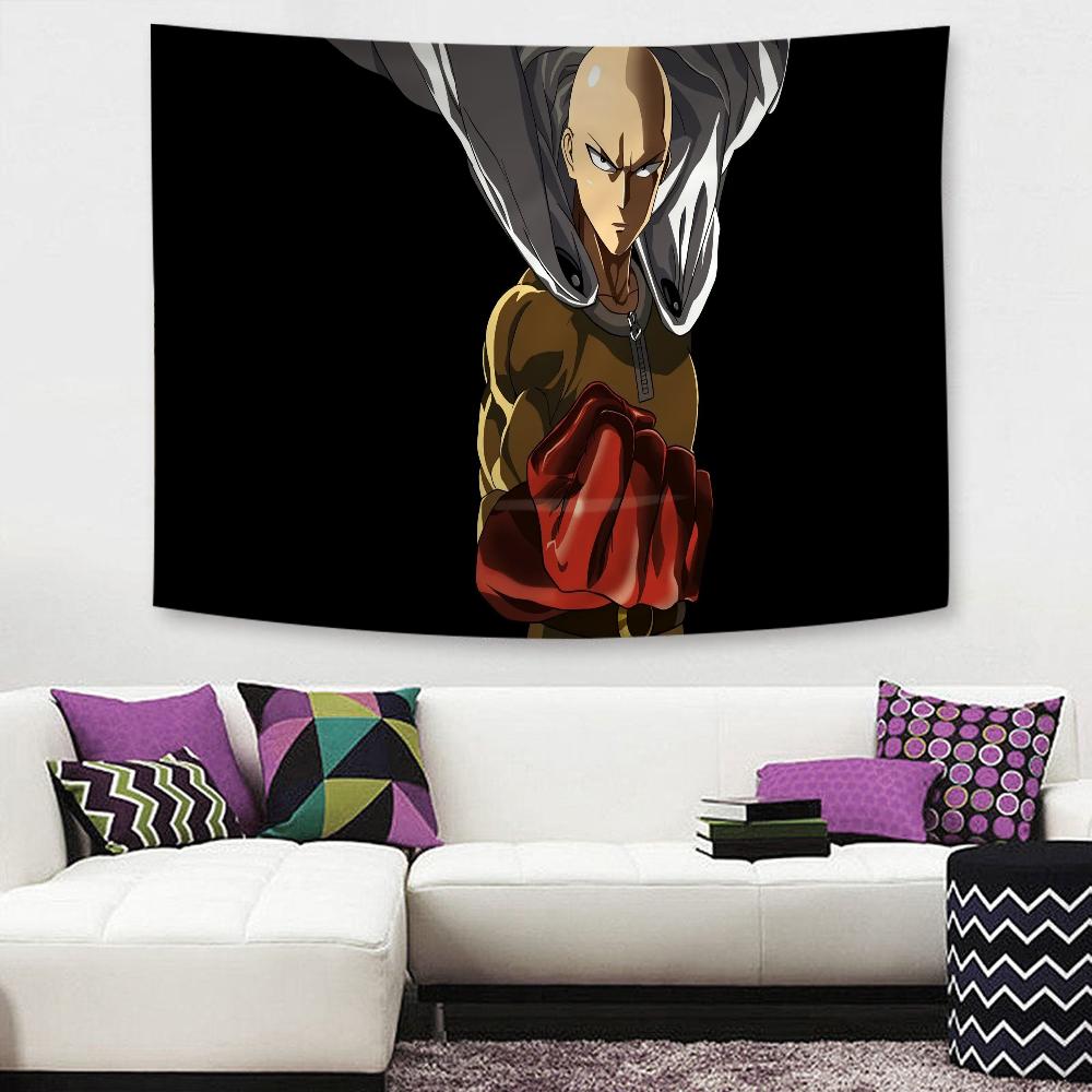 O-One P-Punch Man Hanging Bohemian Tapestry Hanging Tarot Hippie Wall Rugs Dorm Wall Hanging Home Decor