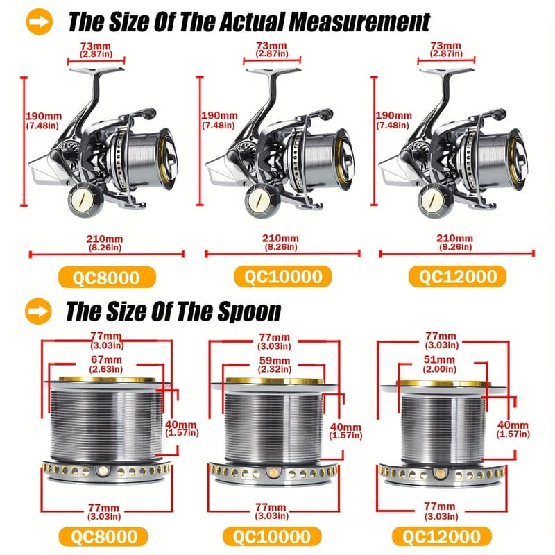 High-quality Spinning Reel  Large-scale Long-distance Casting Reel Full Metal  4.8:1 High Speed Ratio  Winding, Large Capacity  Sea Fishing Reel