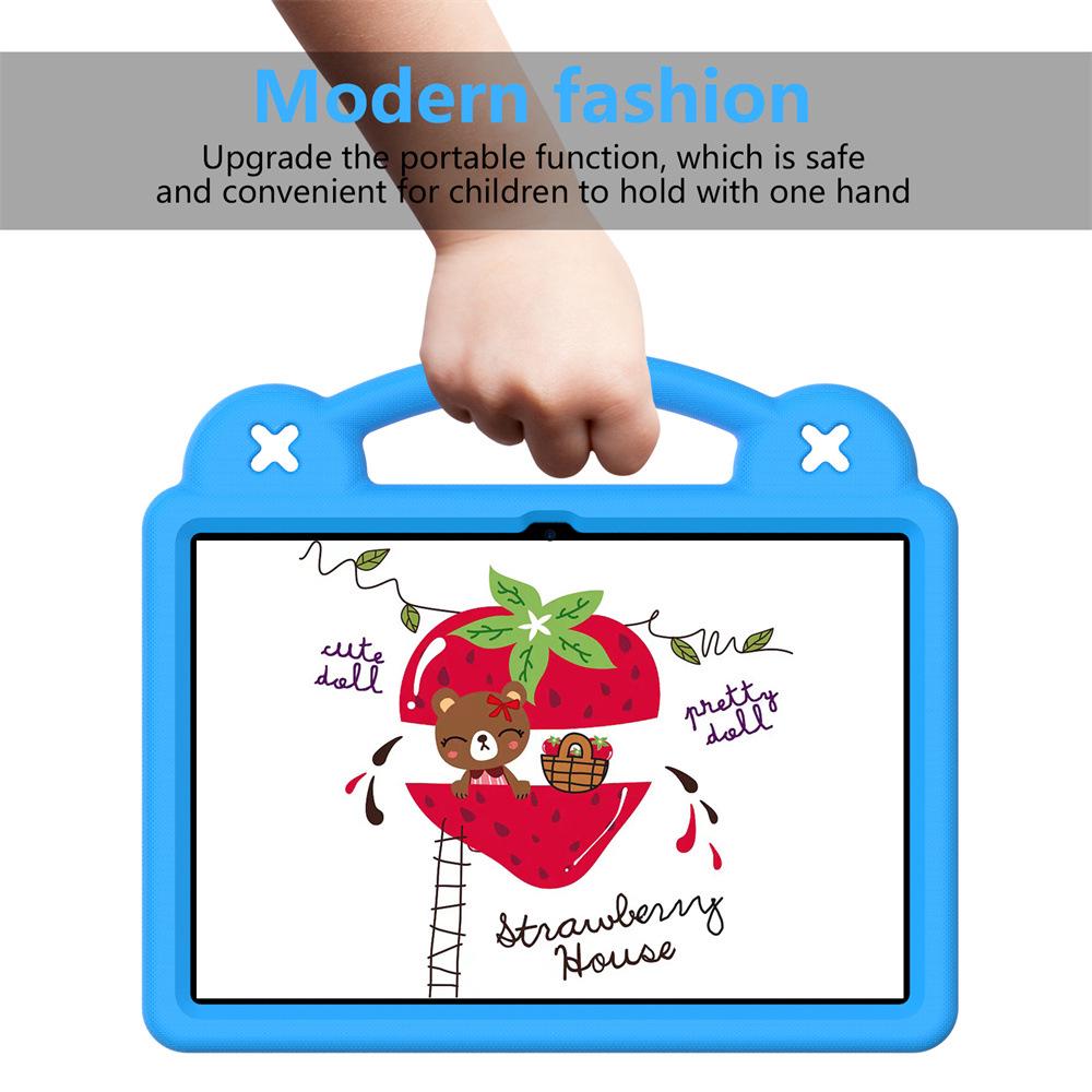Protective Foam Stand Case for HD10 Plus 2021, HD8 2023 and 2024 Tablets, Handheld and Shockproof