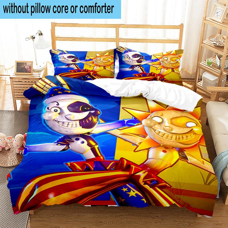 3PCS Skull And Sun Carnival 3pcs Bedding,Including 3PCS Duvet Cover And 2pcs Pillowcases Perfect for Christmas,Ideal for Bedroom, Dormitory