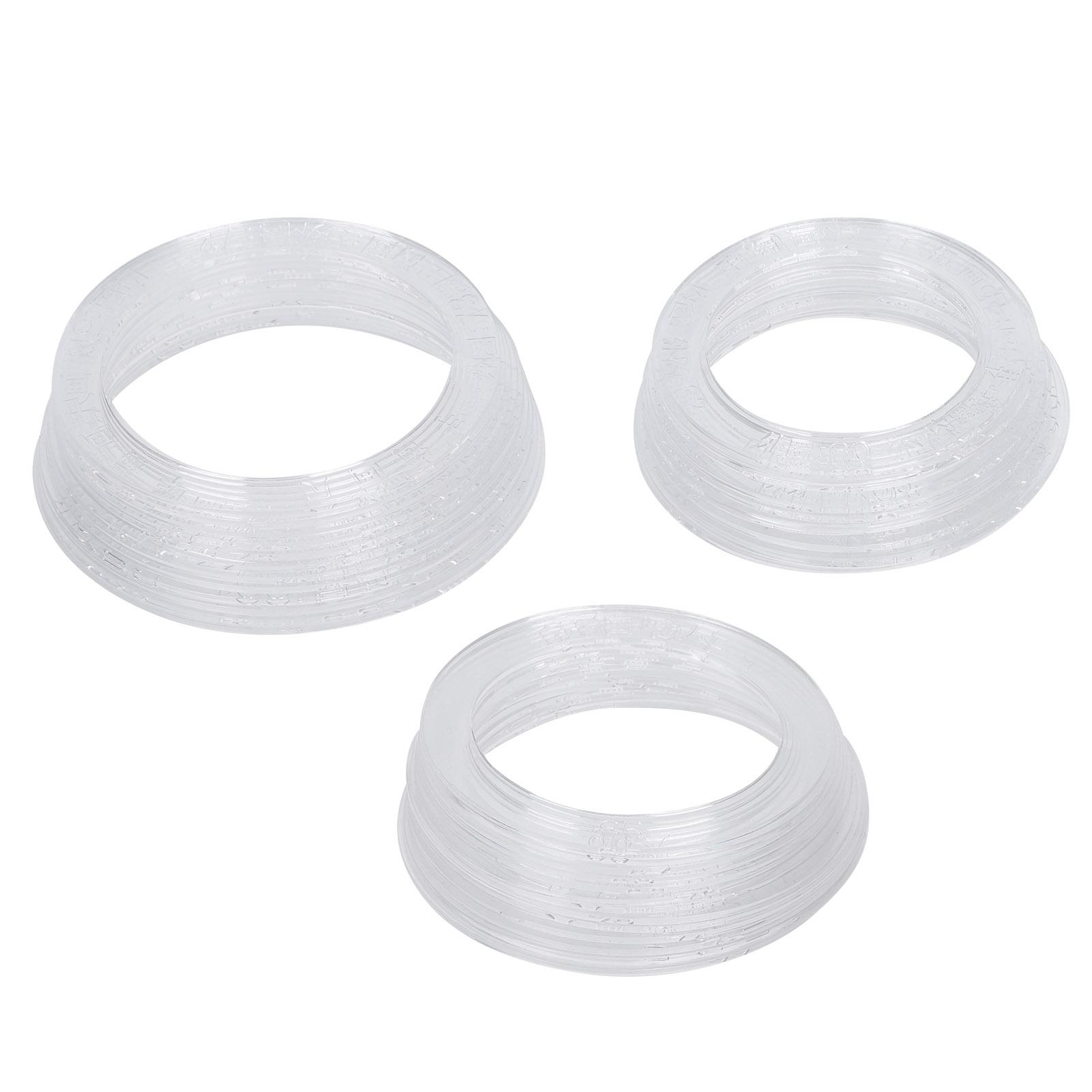 

3 Sets Drawing Circle Tool Plastic Waterproof Bracelet Painting Round Measuring Ruler