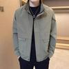 Factory Direct Sales Original Quality Men'S Versatile Casual Jacket Thin Simple Stand-Up Collar Jacket Trendy Brand Contrasting Color Korean Version