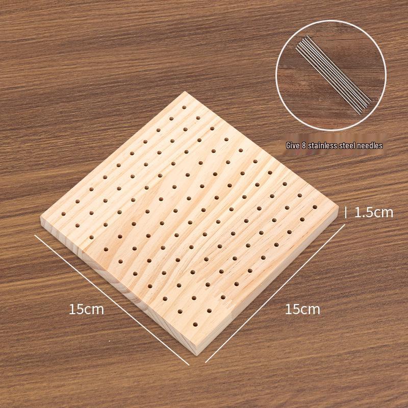 Hexagonal Flower Yarn Crochet & Knitting Board - Handmade Tool for Shaping Granny Squares