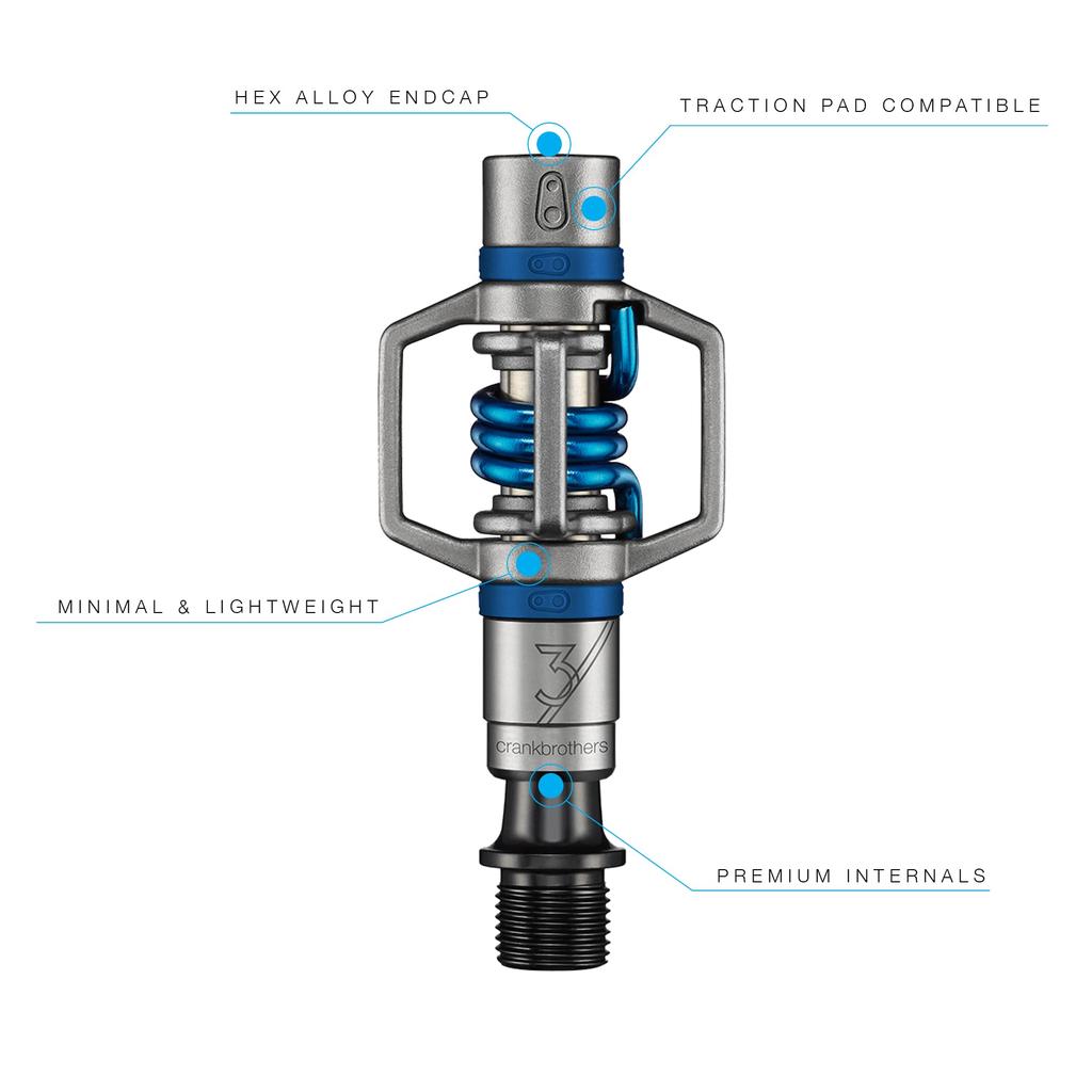 CRANKBROTHERS Eggbeater 3 Electric Blue Pedals