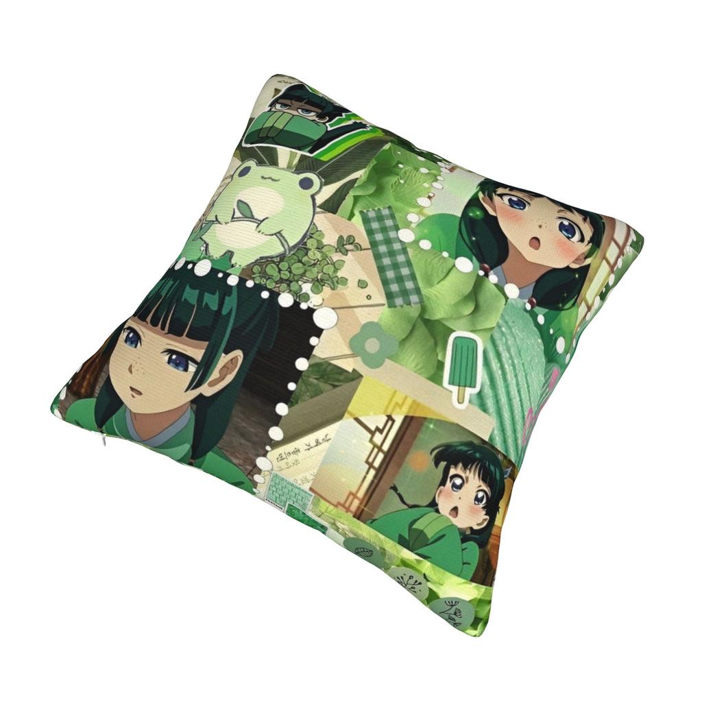 Printed The Apothecary Diaries Maomao Pillowcase Polyester Cushion Cover Decor Cartoon Anime Throw Pillow Case Cover Zippered