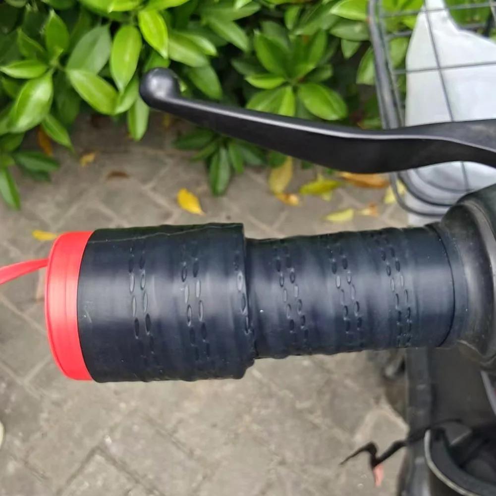 1Pair Silicone Handlebar Grips Cover for Scooter E-Bike Brake Lever Cover Non-Slip Comfortable Grip Motorcycle Grip Accessory