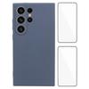 WANLONFENG RB3 Series For Samsung Galaxy S24 Ultra Case with 2Pcs Screen Film Precise Lens Hole Soft TPU Phone Back Cover