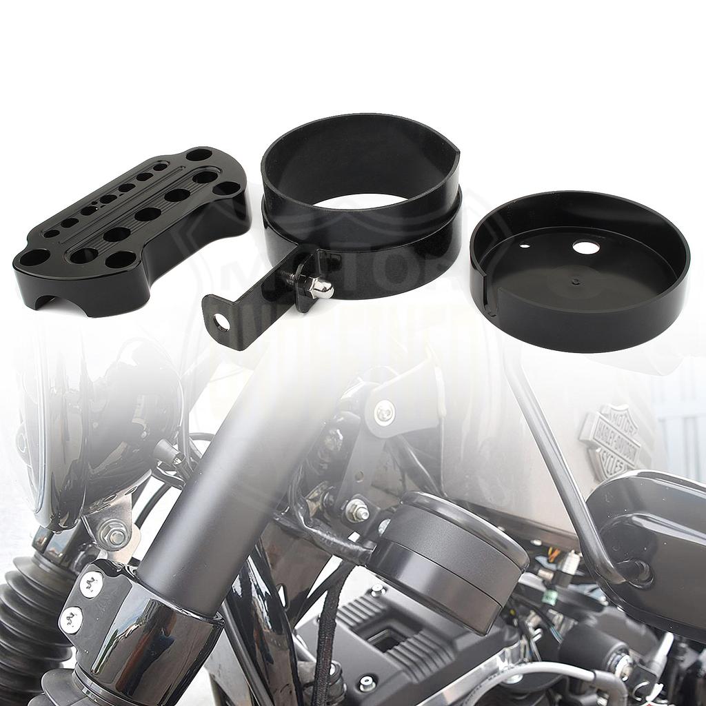 Motorcycle Side Mount Speedometer Bracket Housing Relocation Cover For Harley Sportster XL 883 1220 Forty-Eight 72 1993-2020