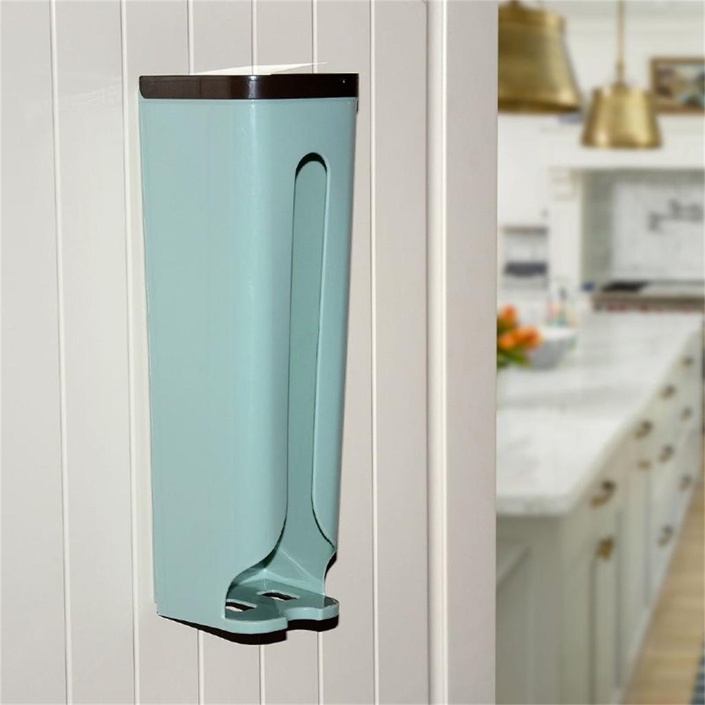 2PCS Wall Mounted Garbage Bag Storage Rack Back Adhesive Organizer Professional for Kitchen