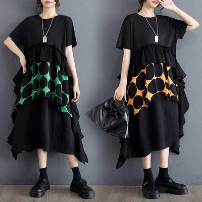 Summer Dress Short-sleeved Mid-length Dress