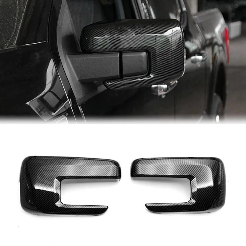 ABAIWAI For Ford F150 F-150   ABS Auto Front Side Rearview Glass Mirror Cover Trims Frame Rear View Caps Cover