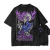 Κορυφαίο σε Πωλήσεις T-Shirt Dark Souls Πλυμένο Μαλακό Φαρδύ Unisex Στυλ Ζευγαριού Εξατομικευμένα Ρούχα Street Fashion για Λάτρεις Anime