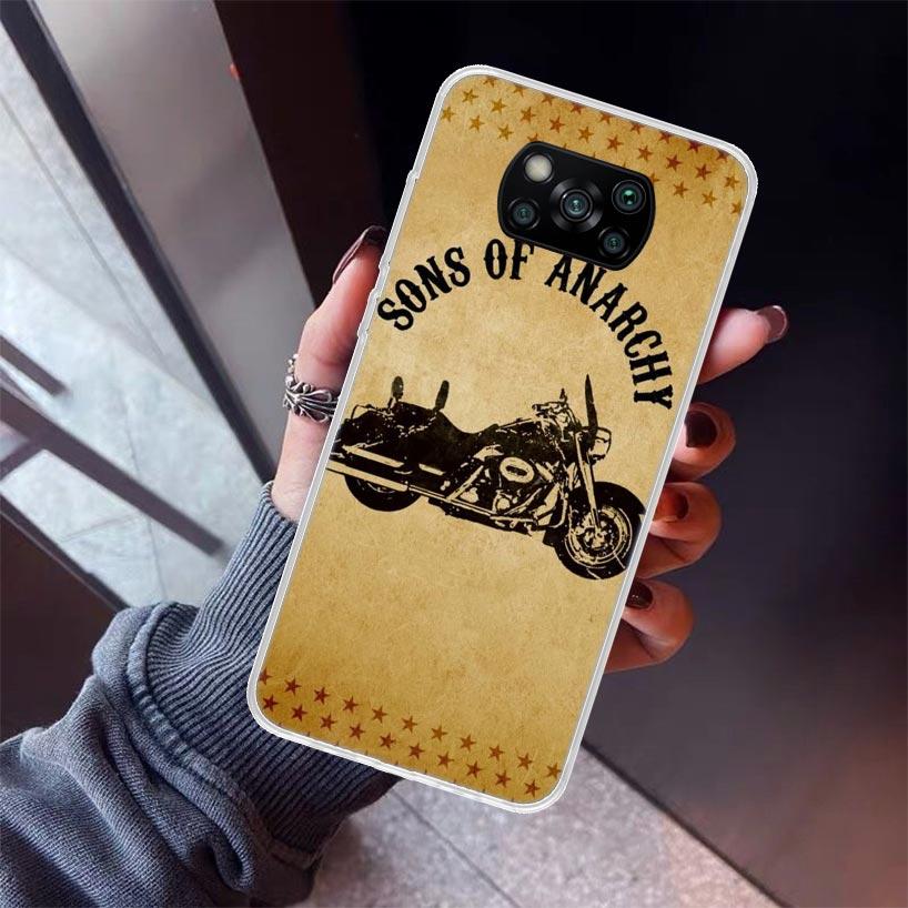 Sons Of Anarchy Eua Tv Phone Case For Xiaomi Poco X5 X6 X7 Pro F7 Ultra M7 Redmi 15C 15 13C 13 12C 12 10 10C 10A 9 9C 9T 9A Cove