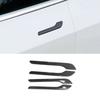 Carbon Fiber 4PCS Exterior Door Handle Cover Trim For Tesla Model Y 2020-2022