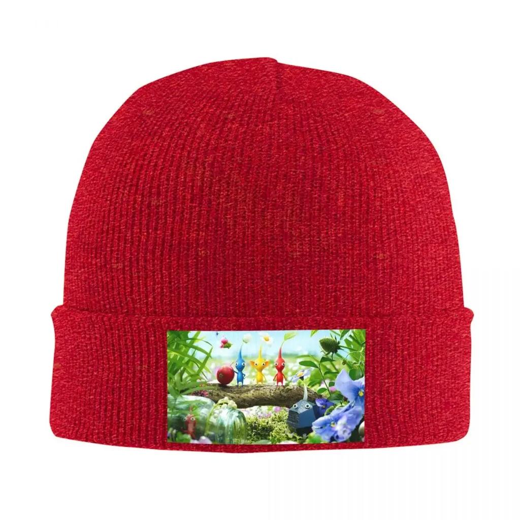 Pikmin 4 Warm Knitted Cap Fashion Bonnet Hat Autumn Winter Outdoor Beanies Hats for Unisex Women Adult