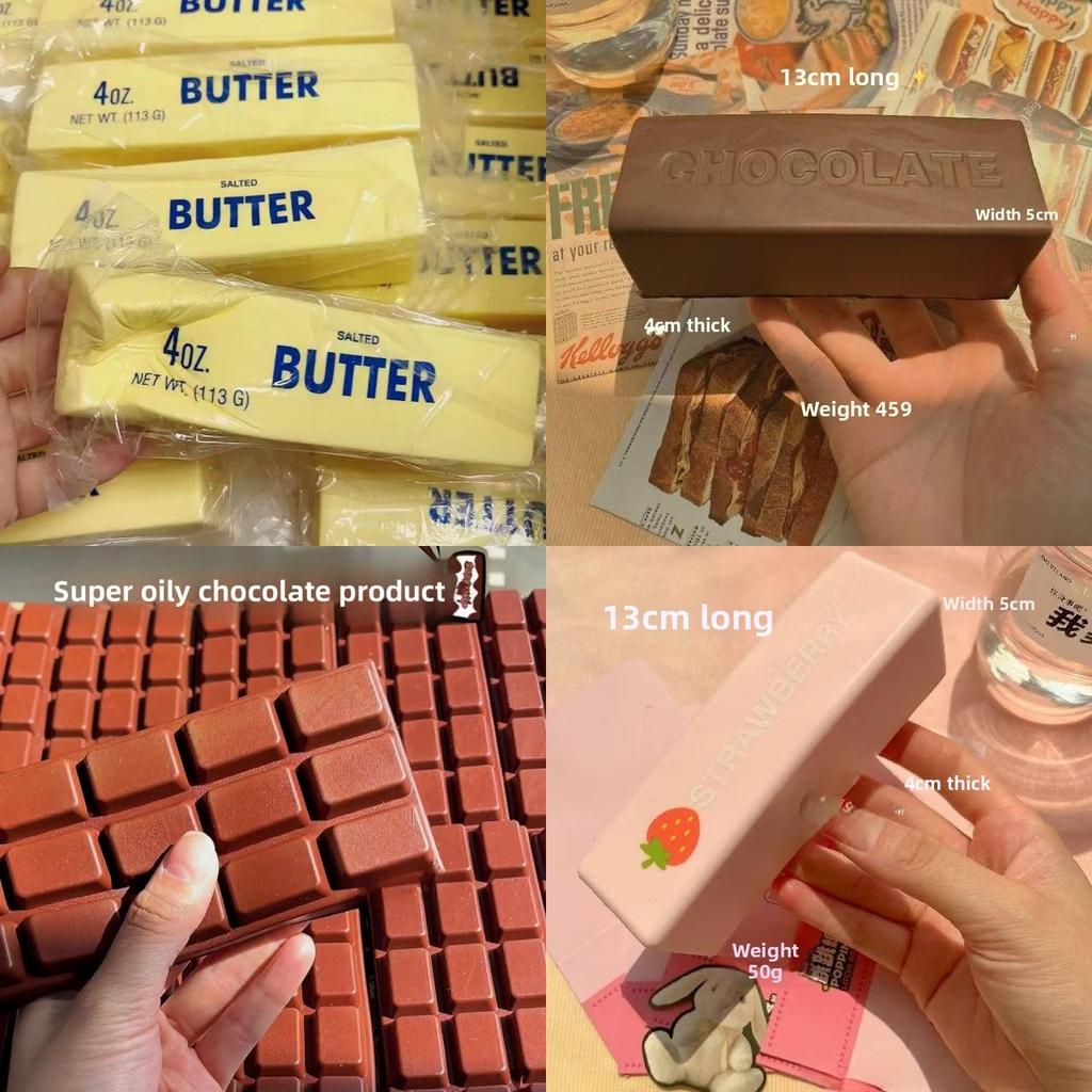 Simulated Butter Squeeze Pu Material Stress Relief Toy With Soft Texture For Adults And Kids