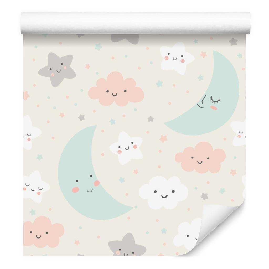 Clouds and Stars Wallpaper for Living Room and Bedroom 50x1000