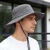 Fisherman Hat Waterproof Quick-Drying Breathable Outdoor Sun Protection Hat with Adjustable Drawstring Detachable Windproof Buckle Basin Hat