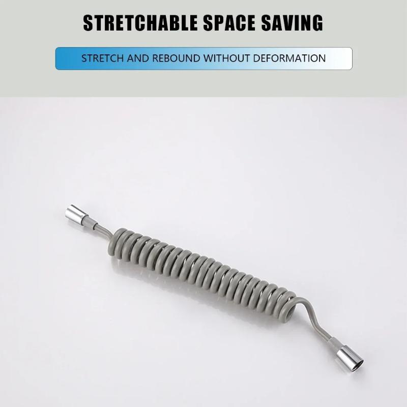 2M 3M 5M Spring Shower Hose Meters Water Plumbing Hose Plastic Bathroom Water Toilet Bidet Sprayer Telephone Line Soft Hoses