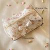 Cute Sweet Lace Bow Cosmetic Bag Large Capacity Makeup Organizer Women Travel Toiletry Bag Zipper Pencil Case Storage Bags