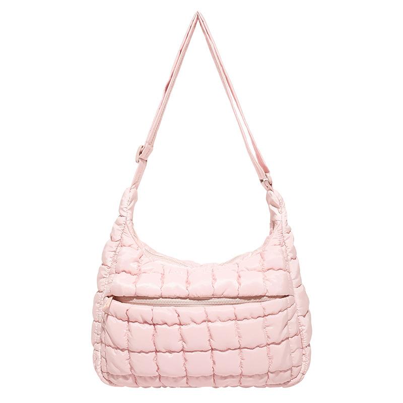 

Нишевая, Высококлассная, Высококачественная, Вместительная сумка для женщин, Большая сумка-пельмень, Сумка-тоут через плечо розовый