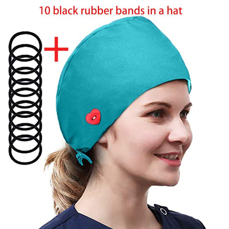 Women Doctor Nurse Buttons Surgical 