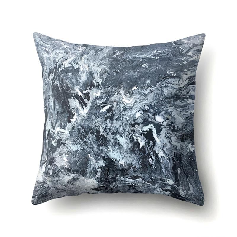 Nordic Modern Abstract Ins Style Polyester Pillow Case Car Decoration Home Printed Waist Cushion Pillow Case