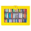 LIHIT LAB Masking Tape Storage Collection Case with A5 Dividers, Size, CUBEFIZZ, Yellow, A698-5