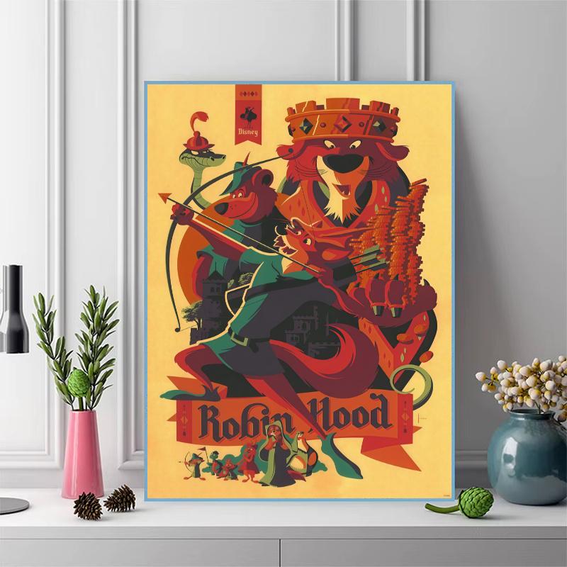 Robin Hood 100% Round Full Drill 5D DIY Diamond Painting Embroidery Cross Stitch Rhinestone Décor