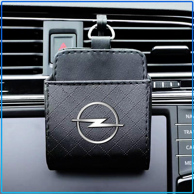 Leather Car Storage Box Air Vent Dashboard Tidy Hanging Organizer Box For Opel Astra H G J Insignia Mokka Zafira Corsa Vectra B C D