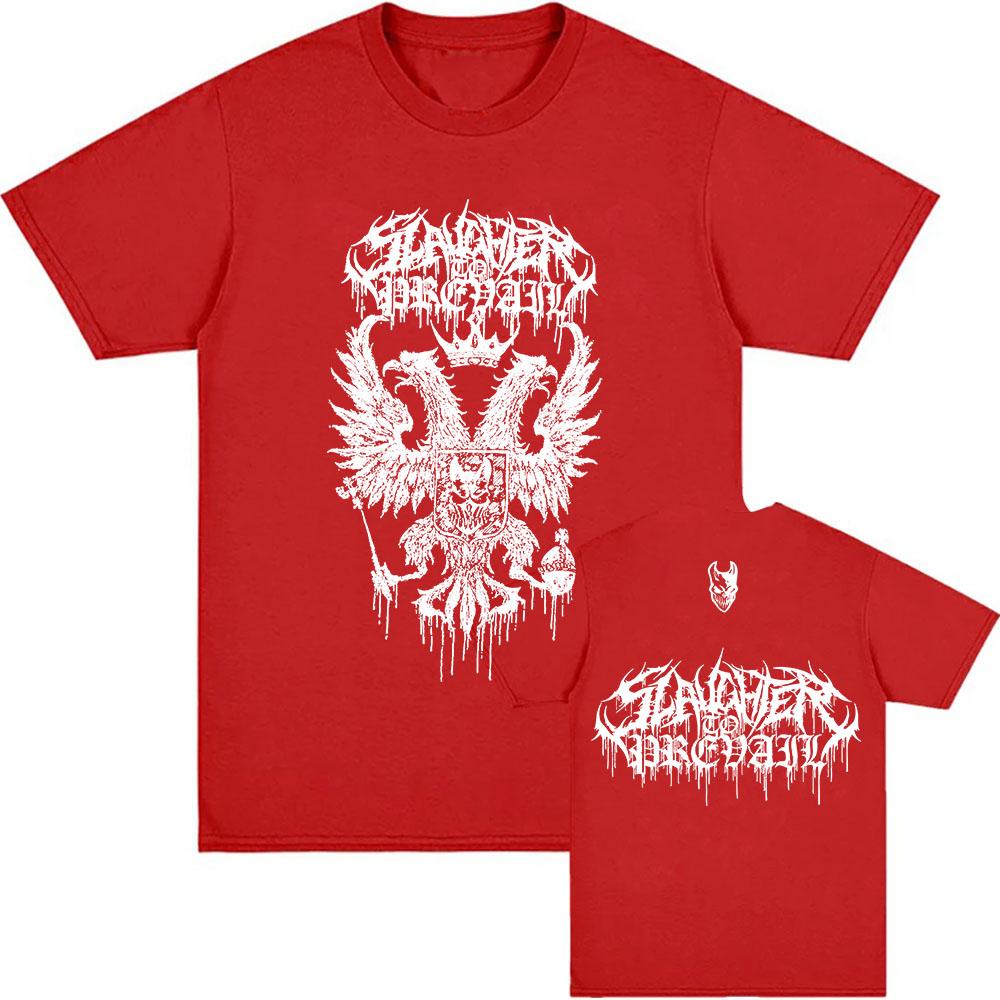 Death Eagle Logo Tees SLAUGHTER TO PREVAIL Rock Band T-shirt Heavy Mental HipHop Unisex Streetwear Short Sleeve Cotton T Shirts