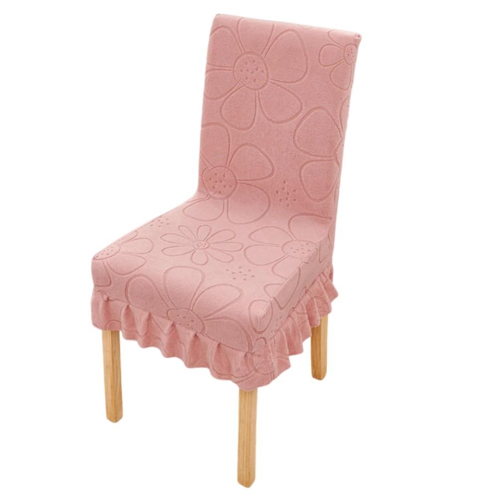 Washable Stretch Spandex Covers Universal Chair Seat Covers Protectors Dining Chair Covers  Wedding розовый