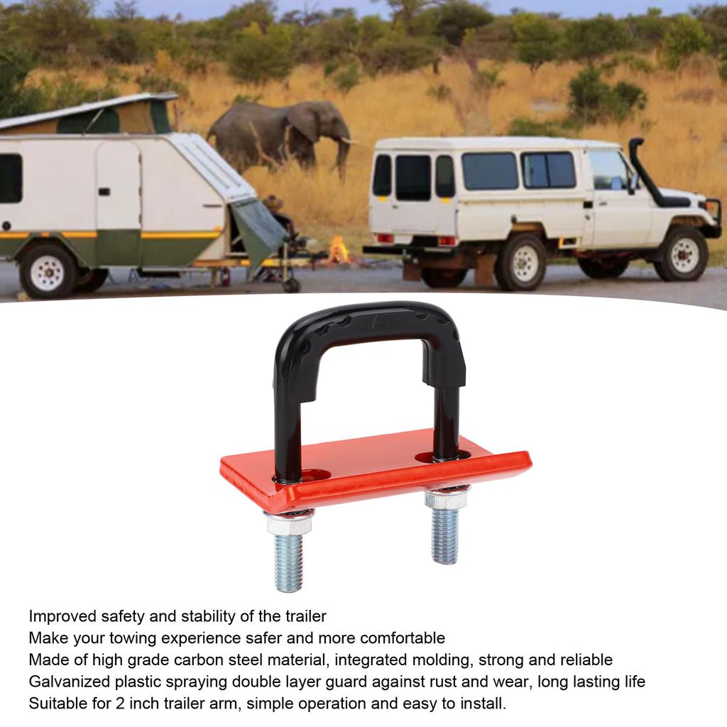 Trailer Hitch Tightener Anti Rattle Clamp Carbon Steel Zinc Heavy Duty Steel Stabilizer for 1.25in and 2 Inch Hitches