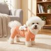 Warm Pet Four Legged Clothes Soft Dog Pajamas Pet Sleepwear Dog Striped Jumpsuit  Daily Wear