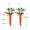 10pcs Easter Carrots Hanging Ornaments for Tree Home Decorations 2023 Kid Gift