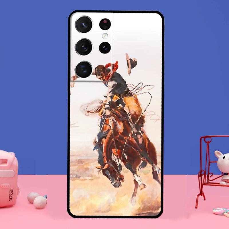 Extreme Sport Rodeo Cowboy Lasso Case For Samsung Galaxy S22 S21 Note 20 Ultra Note 10 S8 S9 S10 Plus S20 FE Phone Cover