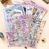 Self Adhesive Mall Scene Sticker Book Transparent Background Scene Cards Sticker Album  Planner